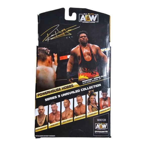 POWERHOUSE HOBBS AEW WRESTLING ACTION FIGURE UNRIVALED COLLECTION SERIES 9 #78 - Picture 2 of 3